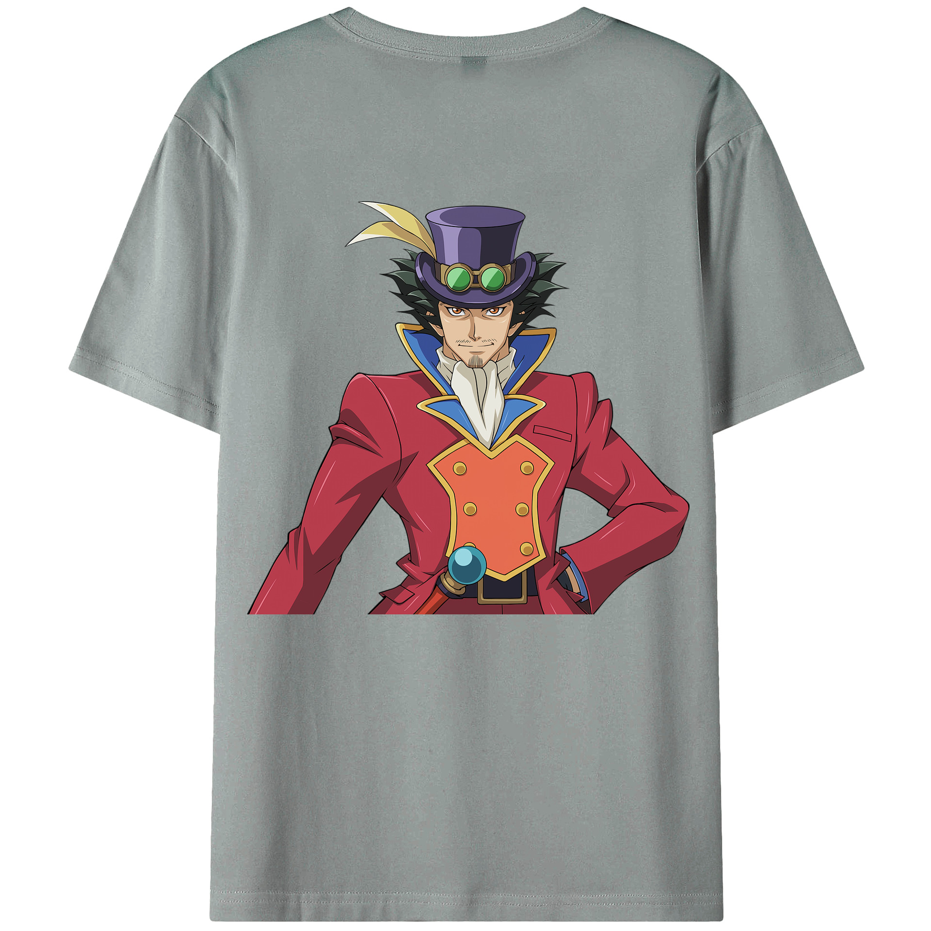 （画像用） 遊☆戯☆王 Yu-Gi-Oh! 綿100％ メンズ半袖Tシャツ（バックプリント） 通気性